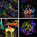 HOME LIGHTING 66ft Christmas Decorative Mini Lights, 200 LED Green Wire Fairy Starry String Lights Plug in, 8 Lighting Modes, for Indoor Outdoor Xmas Tree Wedding Party Decoration (Multicolor)