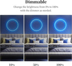 iNextStation COB LED Strip Light Blue 16.4FT 5M, DC12V CRI 93+ Dimmable Flexible LED Tape Lights for Bedroom, Kitchen, TV Backlight, Cupboard, Wardrobe, Home Lighting Decor