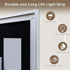 36''x36'' Lighted Mirrors for Bathroom Wall Backlit + Front Lit, Rectangular LED Bathroom Mirror Frameless with Lights Anti Fog, Dimmable, 3 Colors,Tempered Glass, Shatter-Proof