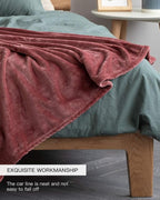 KMUSET Fleece Blanket Twin Size Coral Lightweight Super Soft Cozy Luxury Bed Blanket Microfiber