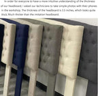 24KF Upholstered Tufted Button Velvet Headboard,Comfortable Fashional Headboard Queen/Full Size, Gray