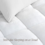 Bare Home California King Mattress Topper, Pillow Top Reversible, 1.5 inch Thick, Breathable, Deep Pocket, Machine Washable, White