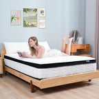 King Size Mattress | 12 Inch Hybrid Mattresses King in a Box | Medium Firm Memory Foam and Individual Pocket Springs | Fiberglass Free Bed Matress | Breathable | CertiPUR-US