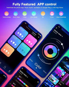 Nexillumi Led Lights for Bedroom 100ft Music Sync Color Changing Led Strip Lights Smart with Remote and App Control Built-in Mic for Party Home Room Decor Luces LED para Cuarto