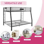 Acme Limbra Metal Frame Full XL Over Queen Bunk Bed with Ladder in Sandy Black