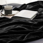 Bedsure GentleSoft Fleece Throw Blanket for Couch Black - Lightweight Plush Fuzzy Cozy Soft Halloween Blankets and Throws for Sofa, 50x60 inches