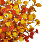 4pcs Artificial Fall Eucalyptus Leaves Stems, 27" Fall Flowers Eucalyptus Leaves Branches Faux Fall Leaf Spray Fall Decorations for Home Floral Arrangement Autumn Table Centerpiece