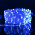 50ft 360 LED Waterproof Rope Lights, 110V Connectable Indoor Outdoor Blue Rope Lights for Outside, Deck, Patio, Pool, Camping, Bedroom Decor, Landscape Lighting and More (Blue)