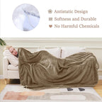 HOZY Soft Twin Size Blanket for All Season Lightweight Thermal Fleece Summer Autumn Fall Winter Spring Blankets for Twin/Twin XL Extra Long Bed Couch Sofa,66x90 Inches,Taupe
