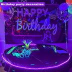 6.6ft Black Light LED Strips, 120 Lamp Beads, USB Cable 1.5m LED Black Light Strip Kit, DC5V 10W Flexible Blacklight strip lights, Non-Waterproof UV Light Strip for Indoor, TV Decor, Party, Halloween