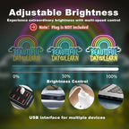 Beautiful Day to Learn LED Neon Sign, 16.5"x12.6" USB Powered, Dimmable, 5V/2A, for Classroom, Study Cornor Home, Gift, Office, Bedroom, Lifelong Learner