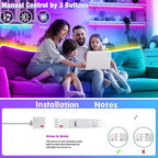 65.6ft Led Strip Lights, Led Light Strips Music Sync Color Changing Led Lights with App Control and Remote, Led Lights for Bedroom, Party, Home Decoration