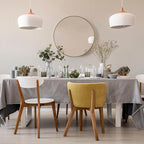 ANDY STAR Gold Round Mirror, 24’’ Brushed Gold Circle Bathroom Mirrors in Stainless Steel Metal Frame 1" Deep Set Design