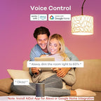 Linkind Smart Light Bulbs with Remote Control, Smart Bulb That Work with Alexa & Google Home, LED Light Bulbs Color Changing 64 Preset Scenes, A19 E26 2.4Ghz WiFi Light Bulbs Dimmable 60W 800lm 6 Pack