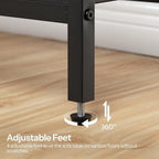 HOOBRO 29.5" Narrow Console Table with 2 Fabric Drawers, Sofa Table, Small Entryway Table with 3-Tier Storage Shelves, Behind Couch Table, for Living Room, Hallway, Greige and Black BG72XG01