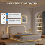 32.8ft COB Led Strip Light with Remote, 2700K Dimmable Bright Warm White Led COB Strip Light, White Led Strip Light for Mirror, Stair, Cabinet, Room