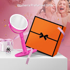 B Beauty Planet Makeup Mirror with Lights, Lighted Magnifying Mirror 30X with 3 Lighting and Adjustable Brightness, 2-Sided Height Adjustable Vanity Mirror for Bathroom, Gifts for Women Hot Pink