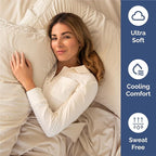 Split King Size 5 Piece Sheet Set - Comfy Breathable & Cooling Bed Sheets Set - Hotel Luxury Bedding for Women, Men, Kids, Teens, Boys & Girls - Deep Pockets, Soft and Wrinkle Free - Oeko-Tex - Wheat
