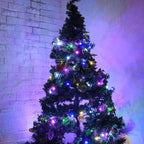 50-Count 8 Modes Christmas Lights with Timer, 18ft Battery Operated String Light Mini Lights Set for Indoor Outdoor Wreath Decor Christmas Tree Thanksgiving Day, Multicolor