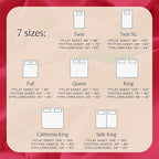 LuxClub 4 PC Sheet Set Bed Sheets Deep Pockets 16" Eco Friendly Wrinkle Free Cooling Machine Washable Hotel Bedding Silky Soft - Red King