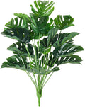 RECUTMS Artificial Palm Tree Leave Plants Faux Large Tropical Monstera Turtle Leaf Indoor Outdoor UV Resistant Fake Plant Greenery Hawaiian Luau Jungle Beach Party Home Garden Spring Summer Decoration