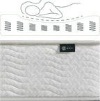 ZINUS 10 Inch Foam and Spring Hybrid Mattress [New Version], Queen, Fiberglass Free, Medium Firmness, Durable Support, Certified Safe Foams & Fabric, Mattress in A Box