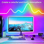100FT RGB LED neon Rope Lights LED neon Lights with Remote/APP Control 24V IP65 Waterproof Flexible Neon LED Strip Lights for Bedroom Room Outdoors Decor（2 Rolls of 50ft）