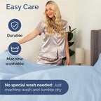 Full Size 4 Piece Sheet Set - Comfy Breathable & Cooling Bed Sheets Set - Hotel Luxury Bedding for Women, Men, Kids, Teens, Boys & Girls - Deep Pockets, Ultra-Soft, Wrinkle Free - Oeko-Tex - Sky Blue