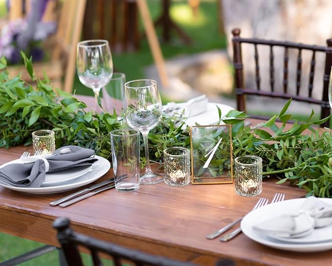 36pcs Clear Votive Candle Holders, Glass Candle Holders for Wedding Table Decorations, Tea Light Candle Holder, Candle Votives for Baby Shower Christmas Party Table Decor, Home Decor