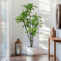 6.56ft Tall Dracaena Draco Artificial Tree, Handmade Dracaena Draco Tree, Fake Dracaena Draco with Faux Silk Leaves, Artificial Plants for Home Office Indoor Outdoor Party Wedding Decor