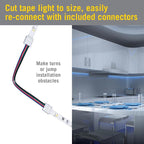 Armacost Lighting RibbonFlex Home 24V RGB+W Hardwire LED Strip Light Kit, Multicolor, 16 ft (423511)