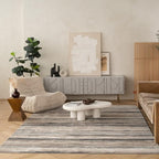 RUG BRANCH Havana 5' x 8' (5'3" X 7'7") Scandinavian Indoor Area Rug, Contemporary, Blue Brown - Living Room, Bedroom, Dining Room, and Kitchen
