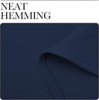 NICETOWN Doorway Curtain Privacy, Door Cover Curtain, Sound Reducing Winter Insulated Thermal Room Darkening Blackout Curtains for Bedroom, 84 inch Length (1 Panel, 5ft Wide by 7ft Long, Navy)