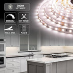 Armacost Lighting 421500 RibbonFlex Soft White LED Tape Light Kit with Remote, 16 ft, 3000k