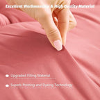 MAXYOYO Japanese Floor Mattress Futon Mattress, Thicken Sleeping Pad Foldable Roll Up Floor Futon for Adults Tatami Mat Dormitory Bed Lounger, Pink, Queen Size