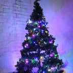 50-Count 8 Modes Christmas Lights with Timer, 18ft Battery Operated String Light Mini Lights Set for Indoor Outdoor Wreath Decor Christmas Tree Thanksgiving Day, Multicolor, 2Pack