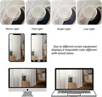 Chyhomenyc Ivory Sheer Curtains 90 Inches Long 2 Panels, Light Filtering Ivory Curtains for Living Room, Soft Gentle Voile Rod Pocket Bedroom Window Drapes, 59Wx90L Inch, 2PCS