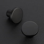Ravinte 3 Pack Cabinet Knobs Black Kitchen Cabinet Knobs Round Dresser Drawer Pulls Closet Door Pulls 1-1/5 Inch