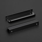Ravinte Hardware 10 Pack Black Cabinet Handles, 5.9 Inch (150mm) Finger Edge Pulls, 5 Inch Hole Center, Finger Pulls for Cabinets