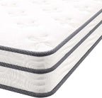 Modway MOD-7096-WHI Jenna 6" Innerspring Pillow Top King Mattress, White
