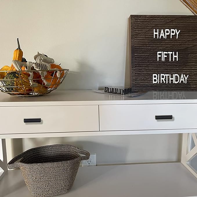 HBL' 12 Pack | Black Cabinet Knobs T Bar Cabinet Pulls, Ideal for Kitchen Cabinet Door,Drawer,Cupboard and Wardrobe, Overall Length 2in.