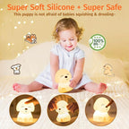 Mubarek Kids Night Light Cute Lamp, Remote+16 Colors Night Lamp for Bedroom, Dimmable Night Light, Timer for Kids Lamp, Battery Operated Kawaii Room Decor,Cute Dog Gifts Puppy Gifts for Boys