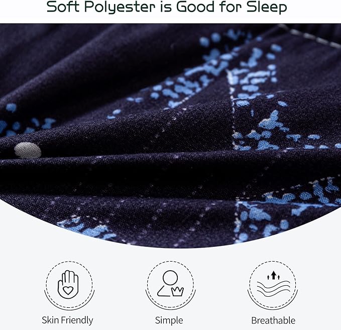MAXYOYO Japanese Moon and Star Full Size Futon Mattress, Blue, Plush, 54"W x 80"L x 4"H, Foldable, Breathable, Reinforced Support, Moon and Star Pattern, Bedroom, Floor, Guest Room, Tent, Teepee