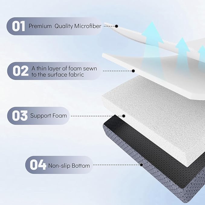 Japanese Floor Mattress Twin, Anti-Slip Japanese Futon Foldable Tatami Mat for Guests, Grey