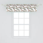 Ambesonne Fishes Window Valance, Watercolor Common Carp Perch and Bass Freshwater Animals Themed Seafood Drawing, Curtain Valance for Kitchen Bedroom Decor with Rod Pocket, 54" X 12", Pale Blue Grey