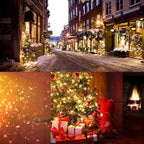 Brizled 4 Pack LED Christmas Lights, 100 LED 33ft Christmas String Lights, 120V UL Certified Connectable Xmas Tree Light Mini Xmas Light for Home Tree Patio Indoor and Outdoor Decorations, Warm White