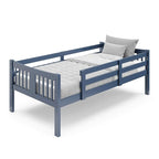 Storkcraft Caribou Bunk Bed Twin Over Twin Bunk Bed (Navy) - GREENGUARD Gold Certified, Twin Bunk Beds for Kids, Converts to 2 Individual Twin Beds, Bunk Beds for Kids