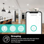 Kasa Smart Dimmer Switch HS220, Single Pole, Needs Neutral Wire, 2.4GHz Wi-Fi Light Switch Compatible with Alexa and Google Home, UL Certified, No Hub Required, Black