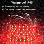 ALITOVE 16.4ft 5050 SMD Red LED Flexible Strip Ribbon Light 5M 300 LEDs Waterproof IP65 DC 12V for Home Garden Commercial Area Lighting, Without Power Supply
