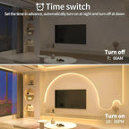 32.8ft COB LED Strip Lights 3000K Warm White Dimmable DC 24V Flexible LED Tape Light for Bedroom, with Remote and app Control LED Light Strip,for DIY Home Decoration